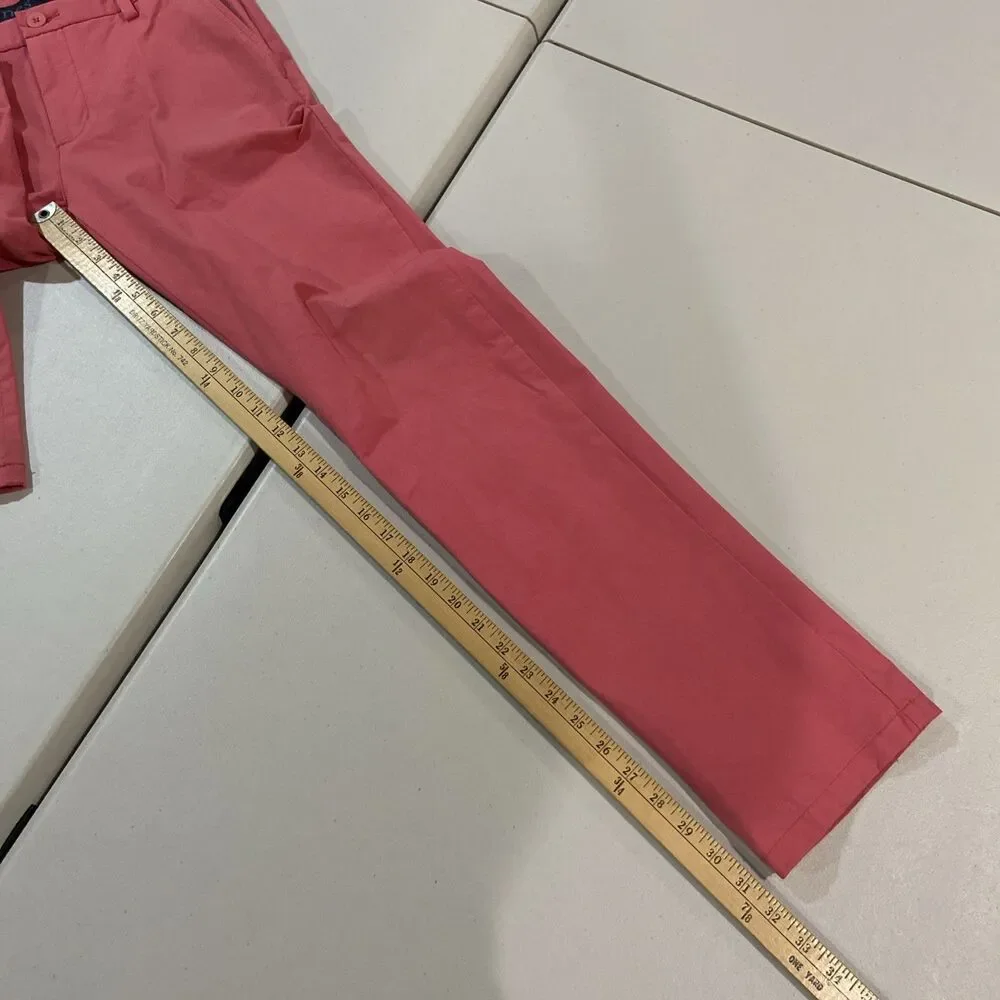 Vineyard Vines OTG On The Go Pink Chino Pants Size 28X32